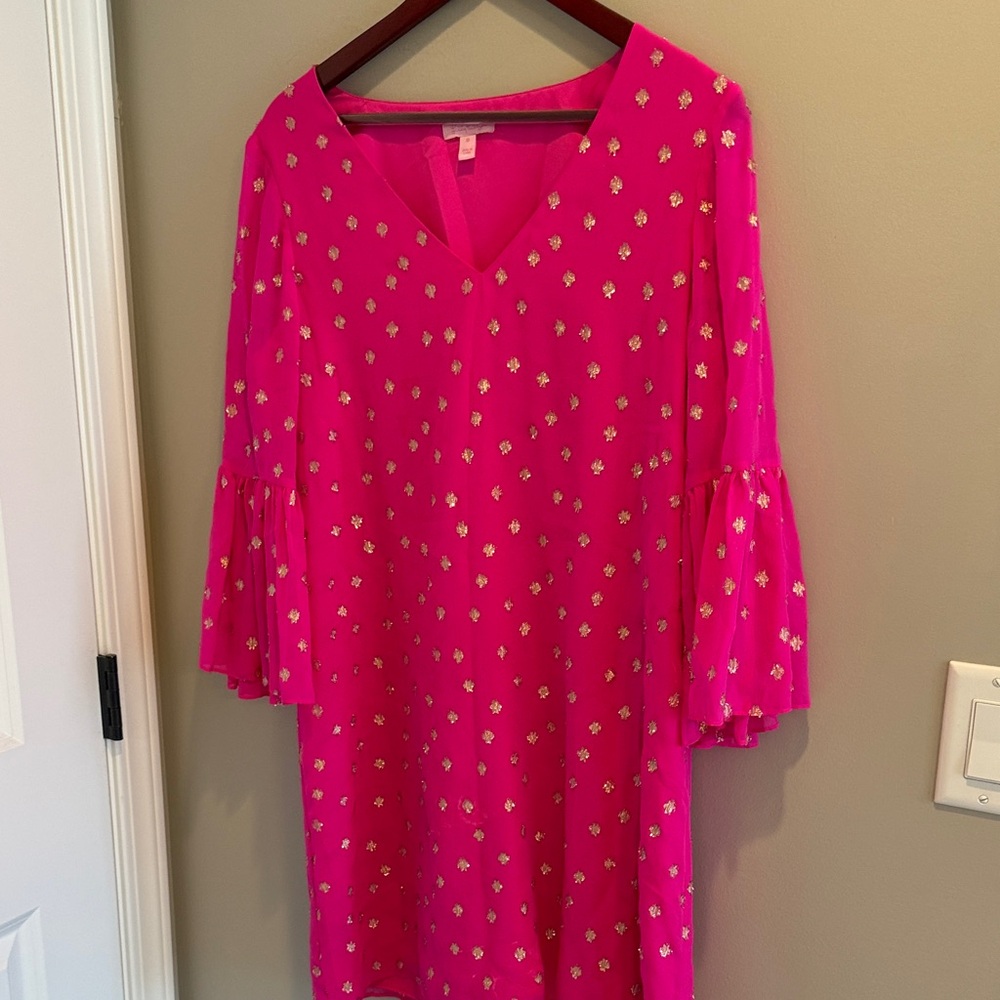 Lilly Pulitzer Bright Pink mini dress size 10 worn once